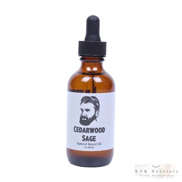 Beard Oil for Men - 2 oz. Bottle, Cedarwood Sage Blend, Gift for Him